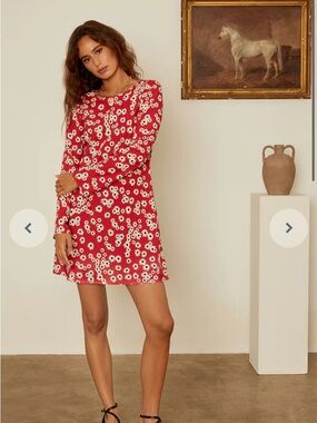 Ciao Lucia Patrice Peony Print Mini Dress